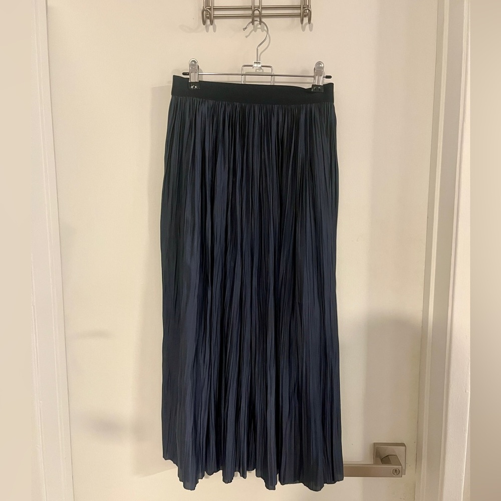 Unsubscribed Pleated Navy Skirt